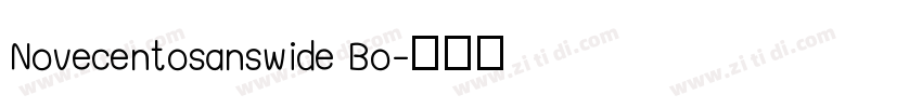 Novecentosanswide Bo字体转换